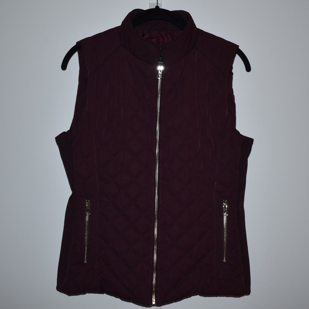 NWOT New York & Company Burgundy Vest